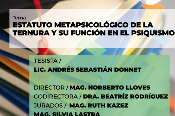 ESTATUTO METAPSICOLÓGICO DE LA TERNURA Y SU FUNCIÓN EN EL PSIQUISMO